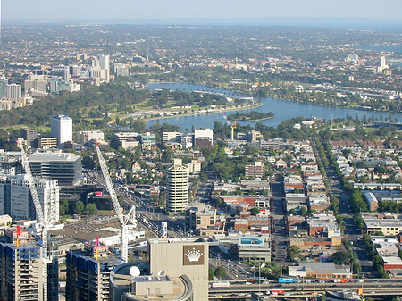 Melbourne von oben Foto 