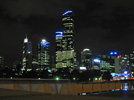 Foto Melbourne in der Nacht