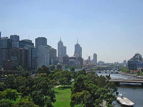 Foto Yarra River mit Stadt