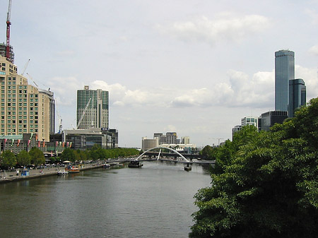 Foto Yarra River mit Stadt - Melbourne