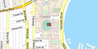 Stadtplan University of Western Australia